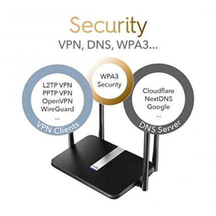 APCUDYAX1800 Gigabit Dual Band Smart Wi-Fi 6 Router