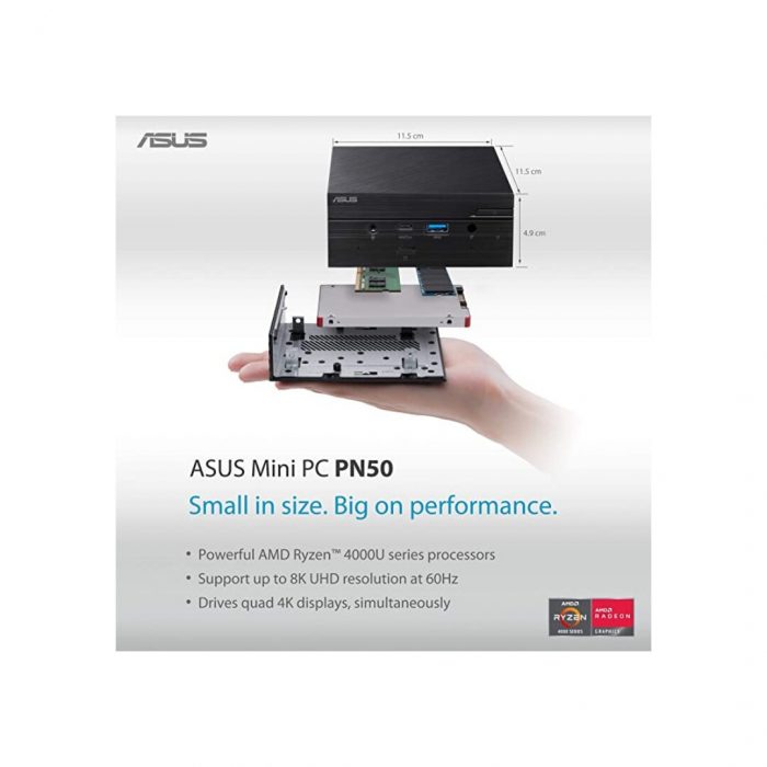 ASUS PN50 Barebone Mini PC - AMD Ryzen 3