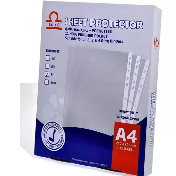 Libra Sheet Protector A4 Box 50 micron 100pcs