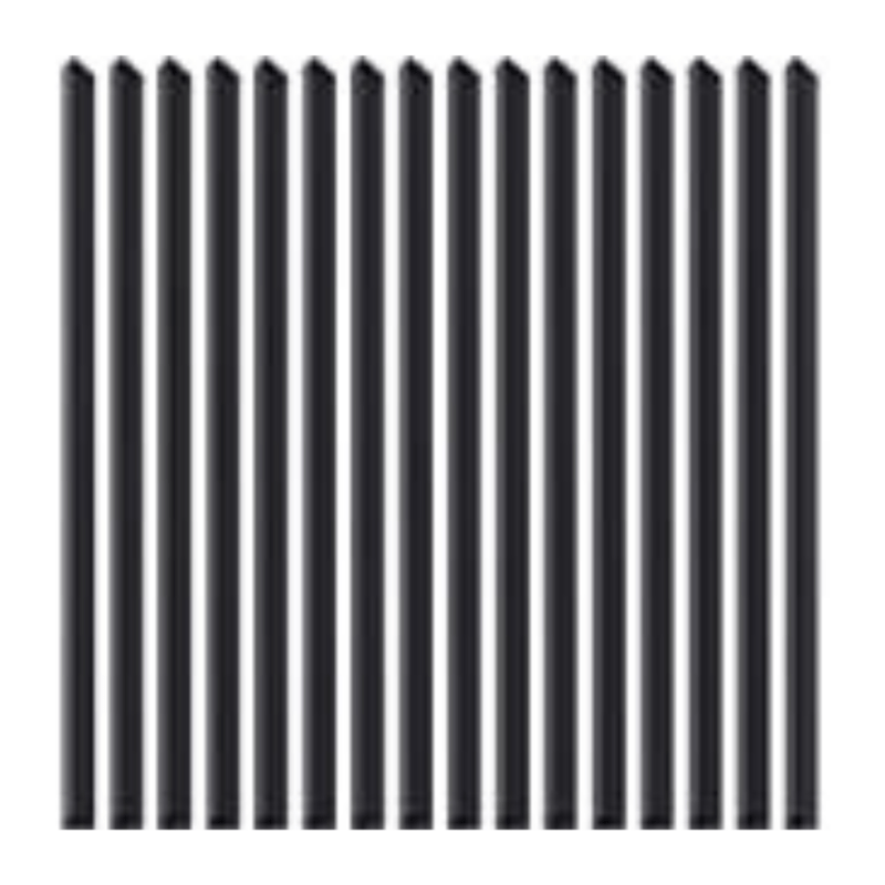 Smooth Surface PVC Slide Bar 12mm Black Color