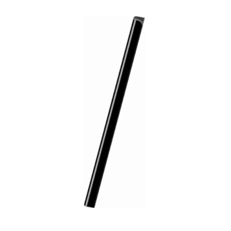 Smooth Surface PVC Slide Bar 12mm Black Color box of 100