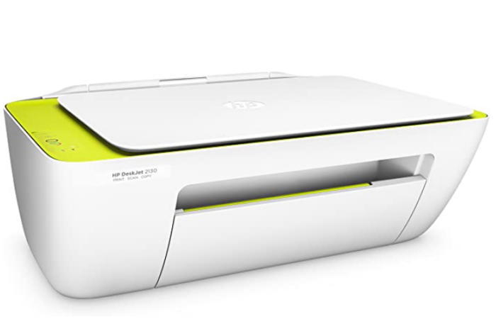 HP Deskjet 2130 All-in-One Printer, USB Connectivity - White