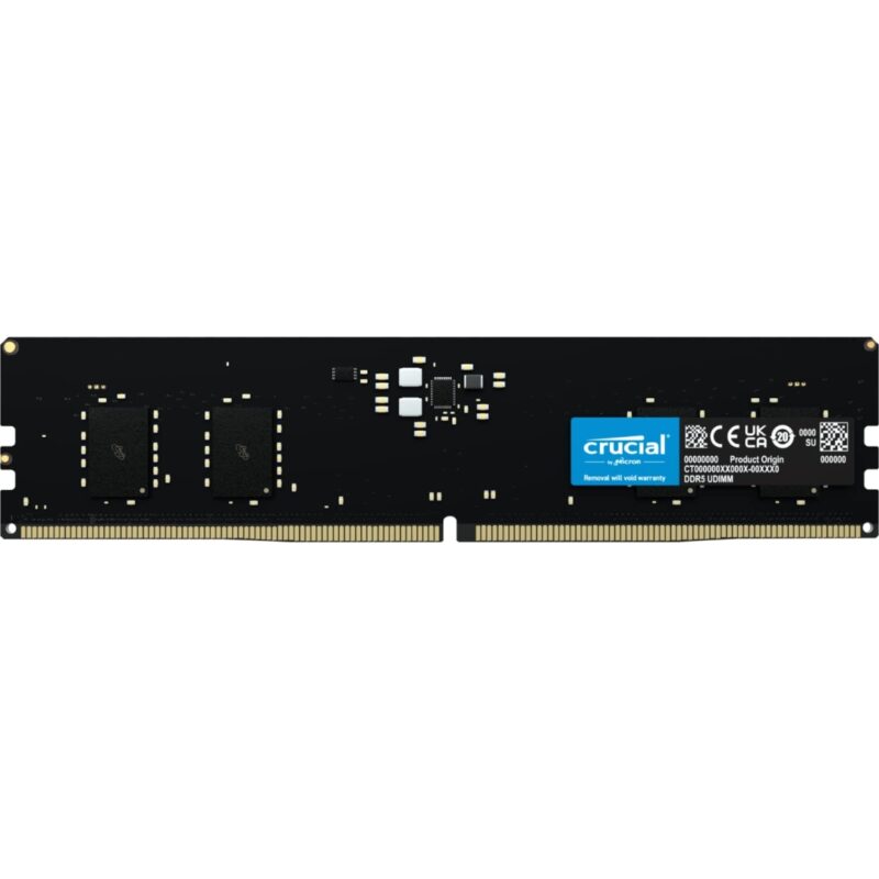 Crucial RAM 8GB DDR5 4800MHz UDIMM CL40