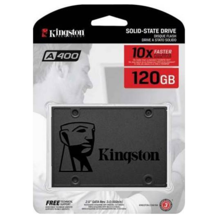 Kingston120GB SSD A400 Sata 3 2.5 Solid State Drive Sa400S37/120G 2.5" Sa400S37/120G 120Gb Sa400S37/120G