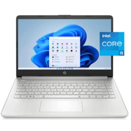 HP 14-dq2078wm Laptop 14" HD Display - Intel Core i5-1135G7, Intel Iris Xe Graphics, 8GB DDR4 RAM, 256GB SSD, Windows 11 Home - Natural Silver 