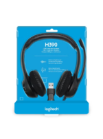 Logitech H390 USB Headset Black Noise Cancelling Microphone