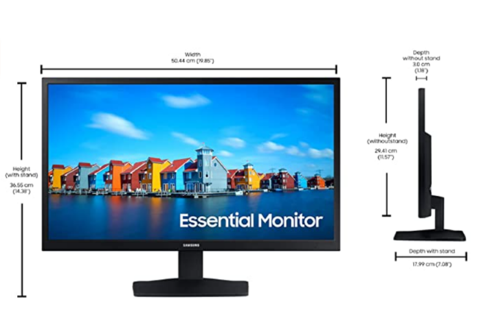 Samsung 22-inch(54.48cm) LED 1920 x 1080 Pixels FHD Flat Monitor, VA, 60 Hz, Wide View Angle,