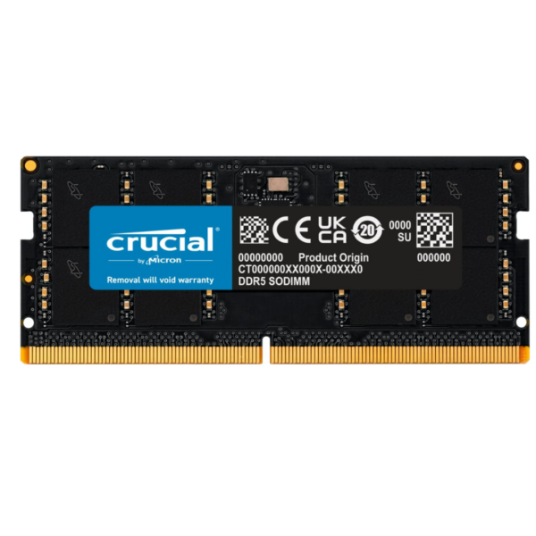 Crucial RAM 16GB DDR5 4800MHz CL40 Sodimm Memory