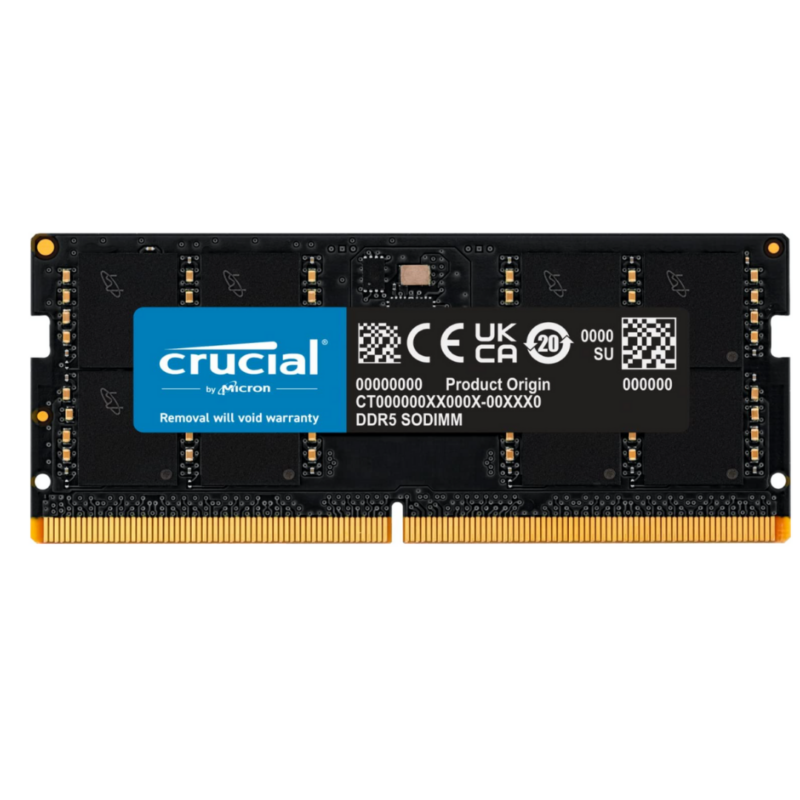 Crucial RAM 16GB DDR5 4800MHz CL40 Sodimm Memory