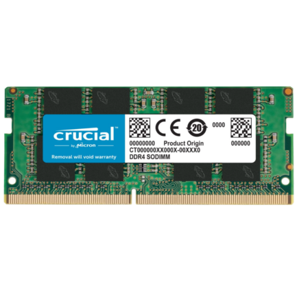 Crucial 16GB Kit DDR4 3200 MT/s (PC4-25600) CL22 SR x8 Unbuffered SODIMM 260-Pin Memory - CT2K8G4SFS832A