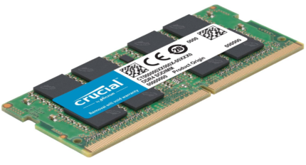 Crucial 16GB Kit DDR4 3200 MT/s (PC4-25600) CL22 SR x8 Unbuffered SODIMM 260-Pin Memory - CT2K8G4SFS832A