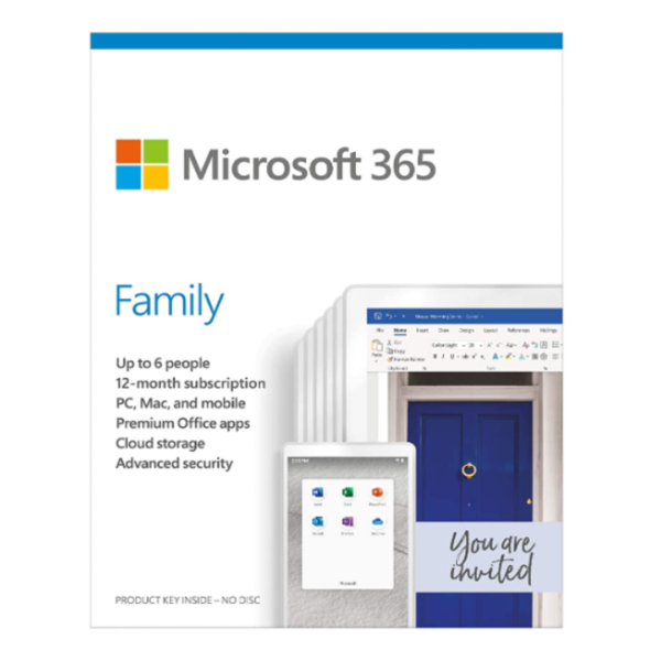 Microsoft 365 Office Family 6 Users 1 Year6GQ 01558