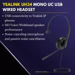 HD Voice/Wideband speaker performance  Noise-canceling microphone and passive noise cancellation 