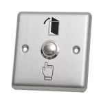 Door metal exit push button