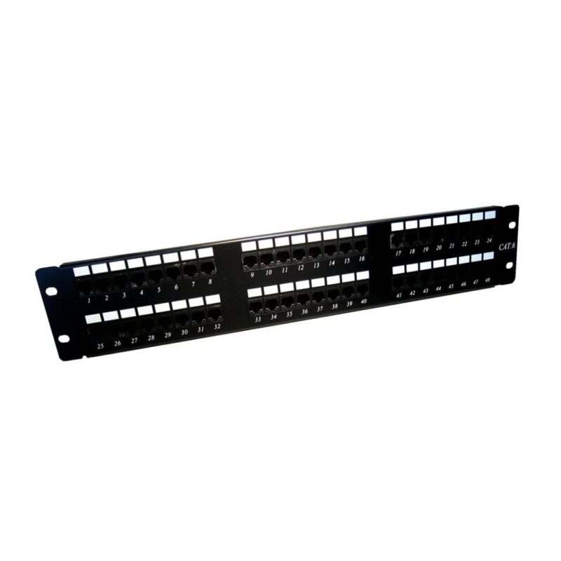 D-Link Cat6 UTP 48 Port Loaded Patch Panel | Reliable Network Solution