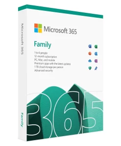 Microsoft 365 Family – Productivity, collaboration, cloud storage, and premium Office apps for families