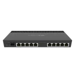 MikroTik RB4011 GS+RM router with 10 Gigabit Ethernet ports, 1 SFP+ port, and matte-black metal enclosure. RB4011iGS+RM buy at costtocost.ae