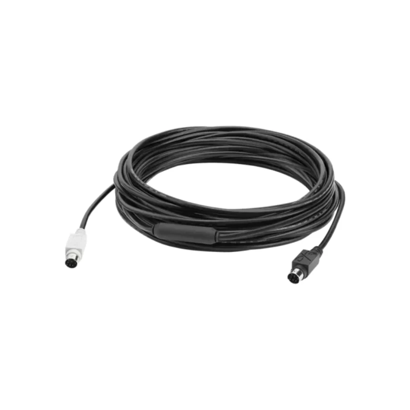 Logitech GROUP 10m Extended Cable providing seamless connectivity for large video conferencing rooms.