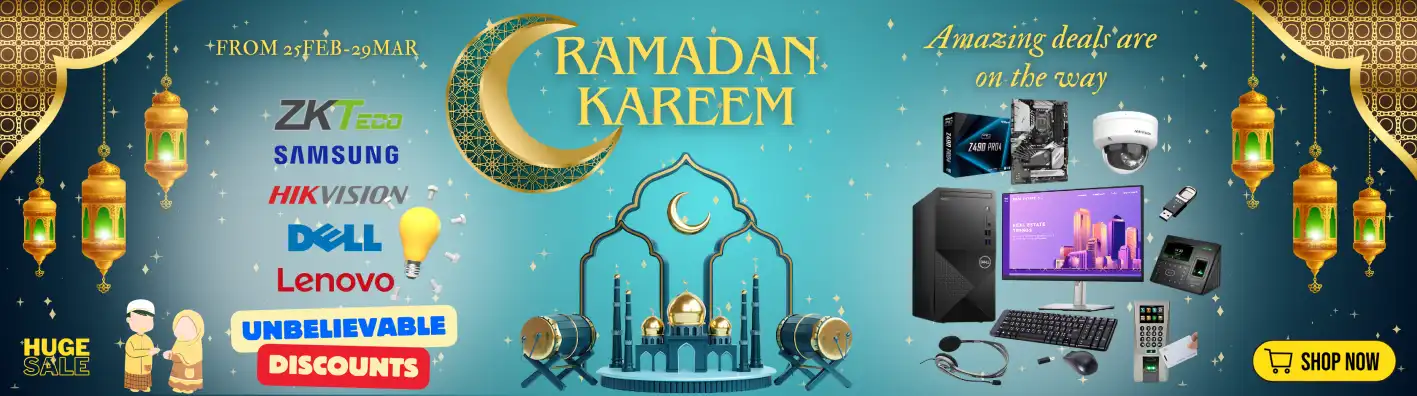 Ramadan Kareem Sale! Huge discounts on ZKTeco, Samsung, Hikvision, Dell & Lenovo. Shop IT products now! CosttoCost.ae