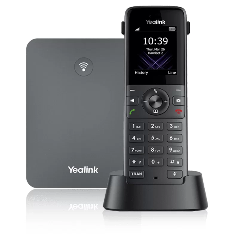 Yealink W73H DECT Handset with HD audio, ergonomic design, and long battery life for professional business communication.