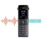 Yealink W73H wireless DECT handset featuring seamless connectivity with Yealink base stations and crystal-clear voice quality.