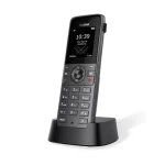 Business-grade Yealink W73H DECT handset with advanced audio features, long battery life, and flexible connectivity.