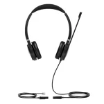 Yealink YHS36 Wired Headset with Noise-Cancelling Mic and HD Audio for Office Use