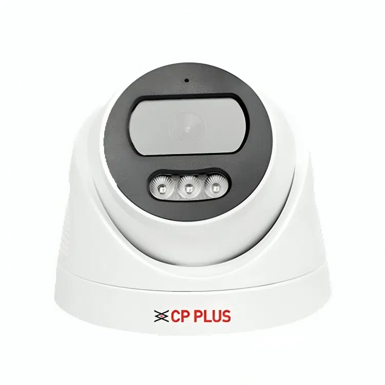 CP PLUS 4MP IR Network Dome Camera CP-ENC-D41PL3C with 30-meter night vision and IP66 weatherproof housing.