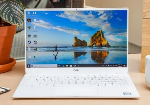 Sleek Dell XPS 15 laptop placed on a modern office desk, ideal for UAE professionals and creative users.