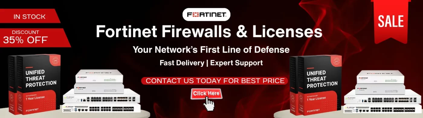 fortinet fortigate firewall and forticare licence - home page banner