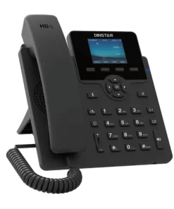 Side view of Dinstar C62UP Color Screen IP Phone showing Ethernet ports