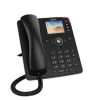 Side view of Snom D713 IP Desk Phone highlighting Gigabit Ethernet ports