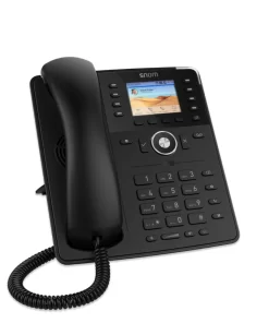 Snom D735 SIP VOIP 2.7" PoE Phone front view with color display