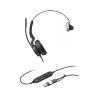 Yealink UH46 Dual Teams Headset USB-C and USB-A connection – plug and play wired headset