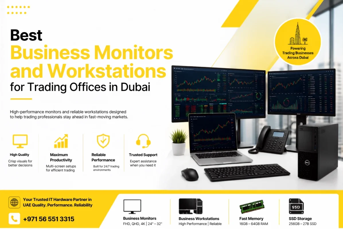Best Business Monitors and Workstations for Trading Offices in Dubai