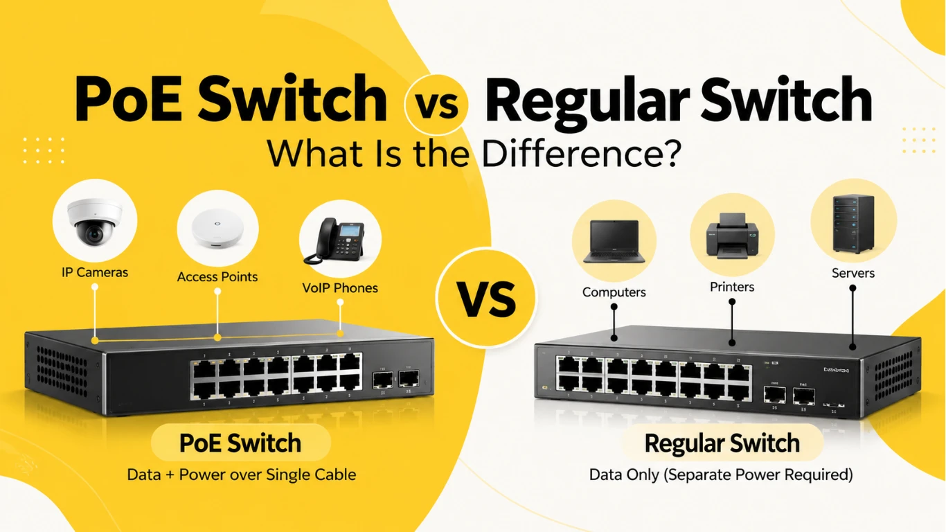 PoE Switch vs Regular Switch